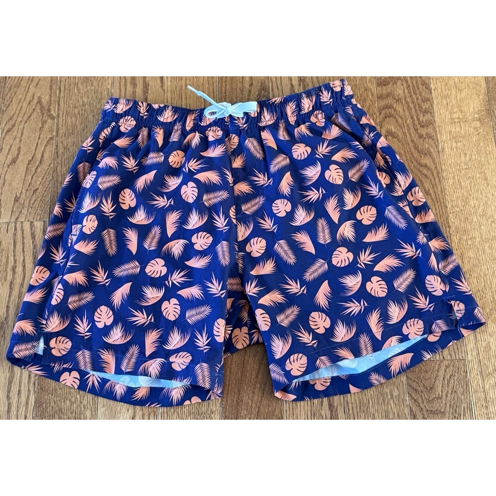 BEAR BOTTOM Men's Size Medium 5.5" Inseam Printed Mesh Lined Swim Shorts